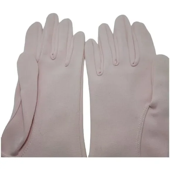 Vintage Hansen Nylasuede Light Pink Women's Gloves Size 7 - Picture 4 of 5